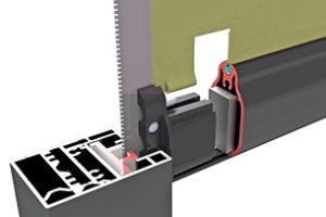 Senkrechtmarkise mit Zip Technologie