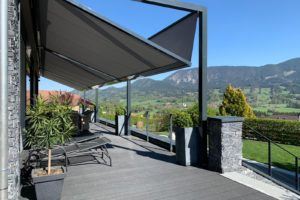 Terrassenüberdachung Q.bus, gekoppelt - drei Anlagen