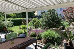 Pergolamarkise Fame Light gekoppelt