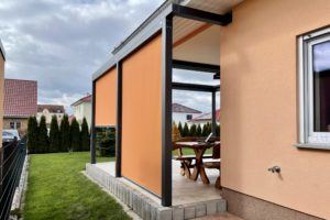 Pergolamarkise Qbus als Sonderbau