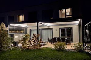 Lamellendach Renson Camargue gekoppelt