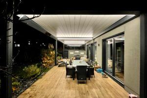 Lamellendach Renson Camargue gekoppelt