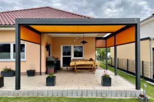 Pergolamarkise Qbus als Sonderbau