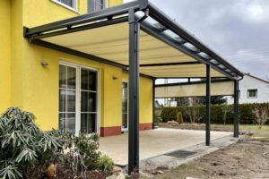 Terrassendach Panorama Maxi mit Wandversatz