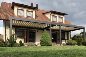 Lamellendach Renson Camargue gekoppelt