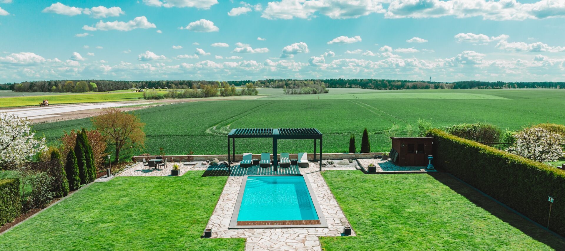 Gekoppelte Terrassenüberdachung