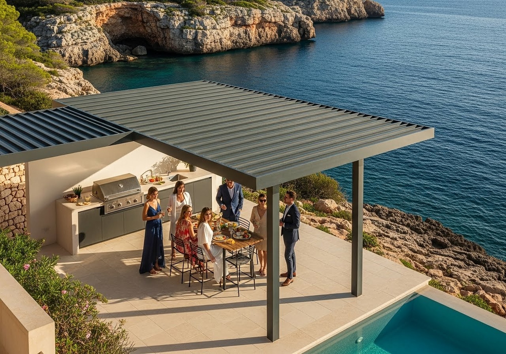 Lamellendach Pergola Mallorca